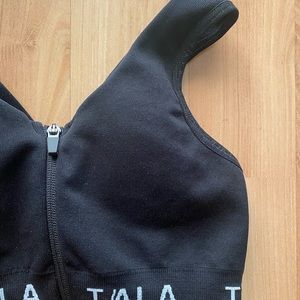 Zip up sports bra